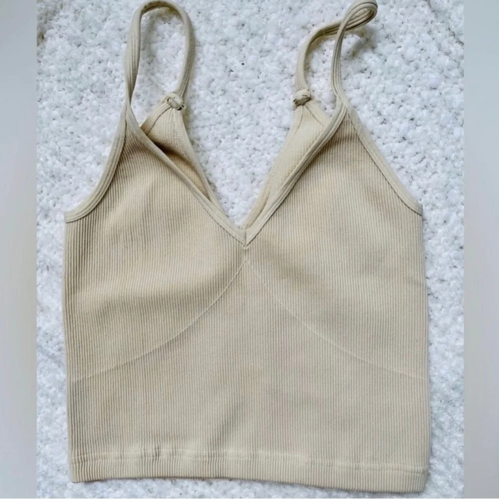 Free People Movement Happiness Runs V Neck Tank Top in Denim Blue Size XL NWOT